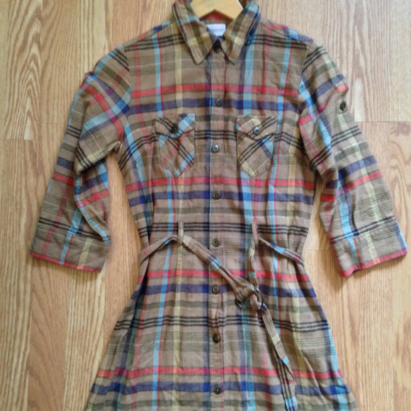 White Stag Dresses & Skirts - HP💛 Vintage | Plaid button-down dress
